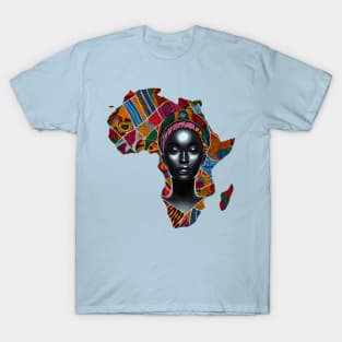 African Map Face T-Shirt